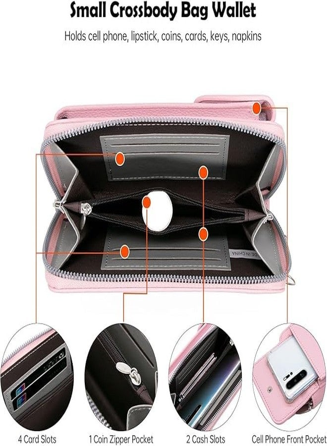 موكا حقيبة كروس صغيرة للنساء من موكا، مزودة بحامل للهاتف المحمول، وجيب، ومحفظة، وحزام كتف قابل للتعديل، وفتحات للبطاقات، ومحفظة صغيرة للعملات المعدنية (أخضر). - Image 5